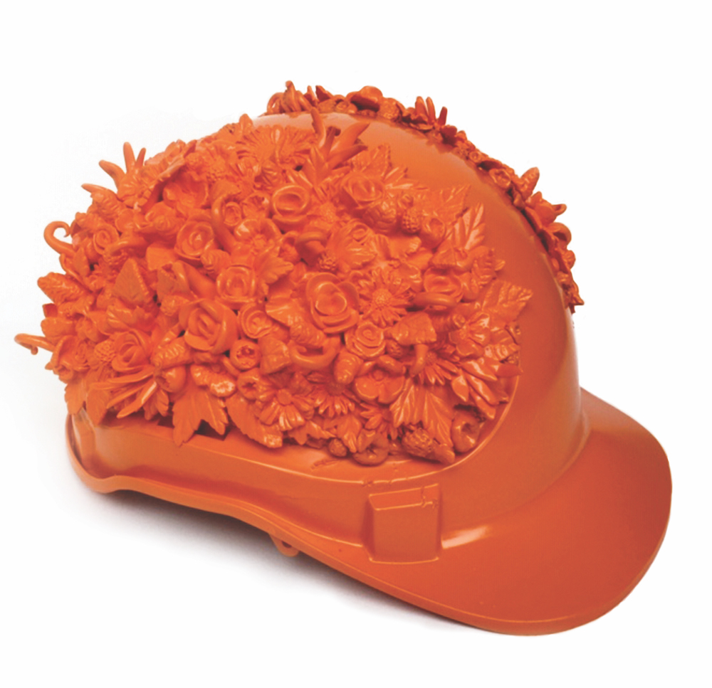 Annette Bukovinsky, Species Protection, 2019, Fired clay and plastic, 28 x 23 x 17cm  Web