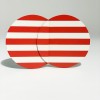 Striped Brooches Red 