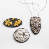 Kapok  Brooches and Pea Pendant 