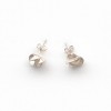 Double clouds stud earrings 